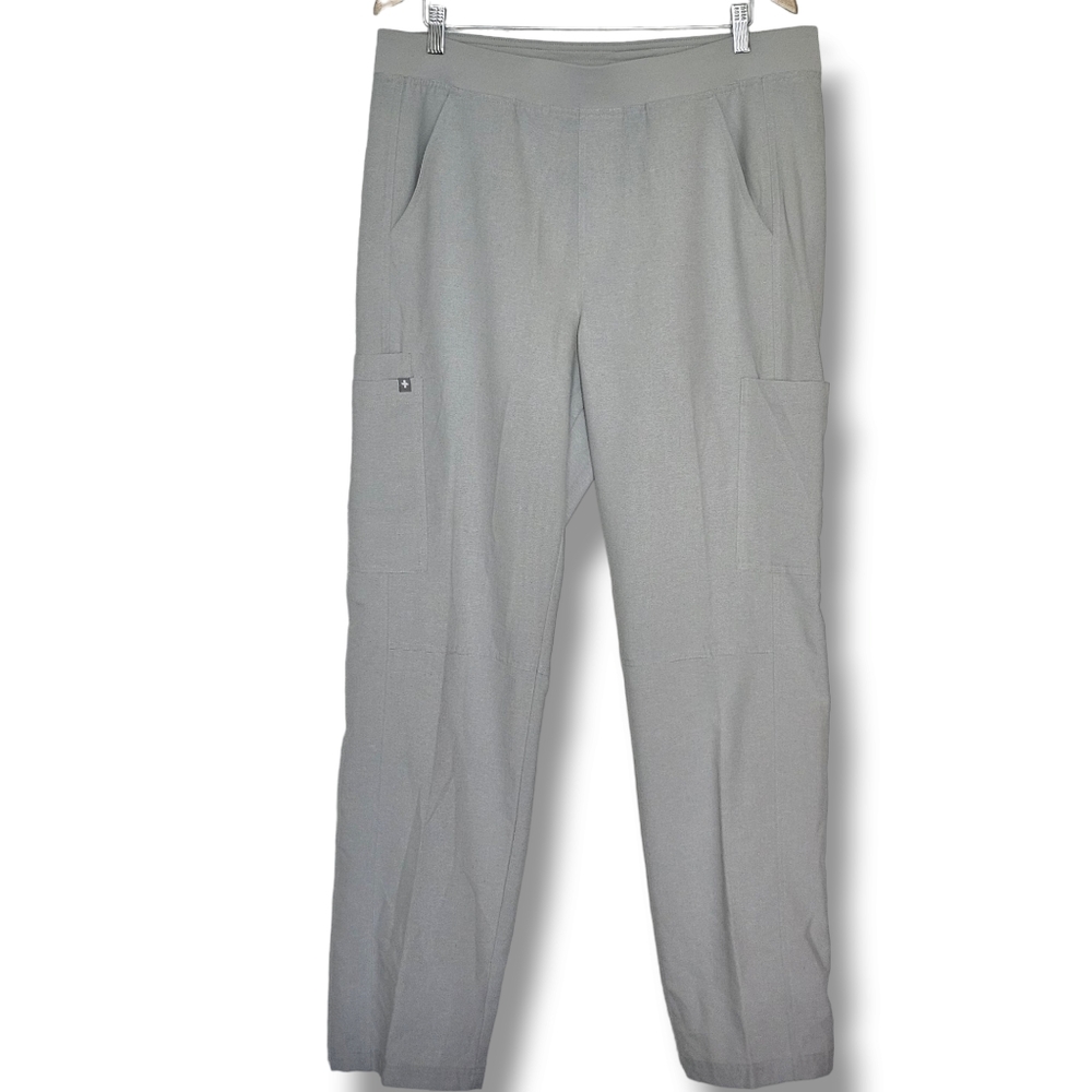 Figs Technical Collection Axim Cargo Uniform Scrub Pant Men Size XL Cream Stripe